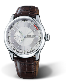 Artelier Small Second, Pointer Day 2007, 45mm, Grey, Leather Strap, Stainless steel crown, Multi-piece stainless steel case