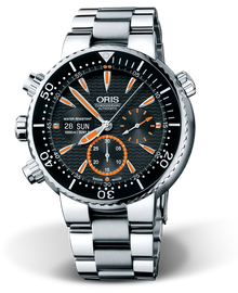 Carlos Coste Chronograph Limited Edition, 47.00 mm, Black, Titanium Strap, Stainless steel screw-in security crown, screw-in pushers and Helium valve, Multi-piece titanium case, minutes top ring