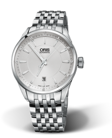 Artix Date, 39mm, Grey, Stainless steel Strap, Stainless steel crown, Multi-piece stainless steel case