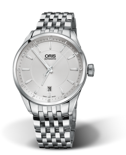 Artix Date, 39mm, Grey, Stainless steel Strap, Stainless steel crown, Multi-piece stainless steel case