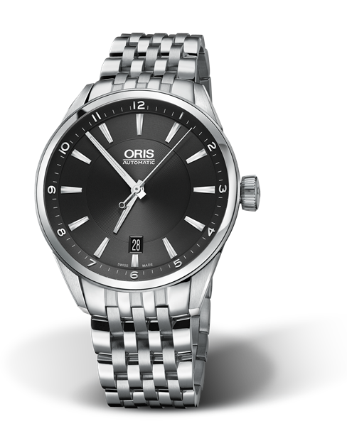 Artix Date, 39mm, Black, Stainless steel Strap, Stainless steel crown, Multi-piece stainless steel case