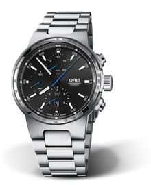 Williams Chronograph, 44mm, Black, Stainless steel Strap, Stainless steel crown and pushers, Multi-piece stainless steel case, tachymeter scale top ring