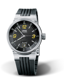 WilliamsF1 Team Day Date 2004, 40.50mm, Black, Rubber Strap, Stainless steel crown, Multi-piece stainless steel case, flexible lugs