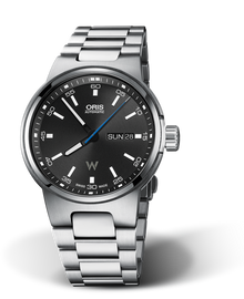 Williams Day Date, 42mm, Black, Stainless steel Strap, Stainless steel crown, Multi-piece stainless steel case