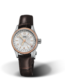 Big Crown Pointer Date, 29mm, Grey, Leather Strap, Stainless steel screw-in security crown, Multi-piece stainless steel case