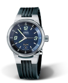 WilliamsF1 Team Day Date 2004, 40.50mm, Blue, Rubber Strap, Stainless steel crown, Multi-piece stainless steel case, flexible lugs
