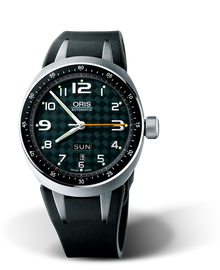 TT3 Day Date, 41mm, Green, Rubber Strap, Stainless steel crown, Multi-piece titanium case, minutes scale top ring