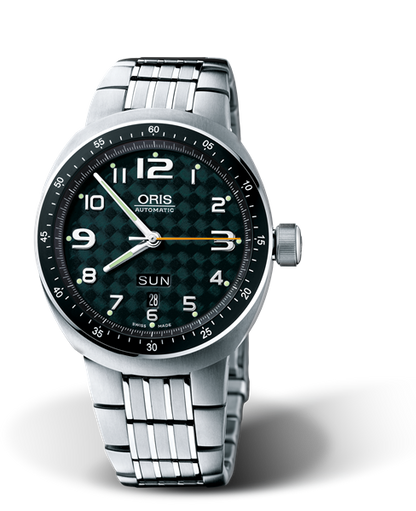 TT3 Day Date, 41mm, Green, Titanium Strap, Stainless steel crown, Multi-piece titanium case, minutes scale top ring