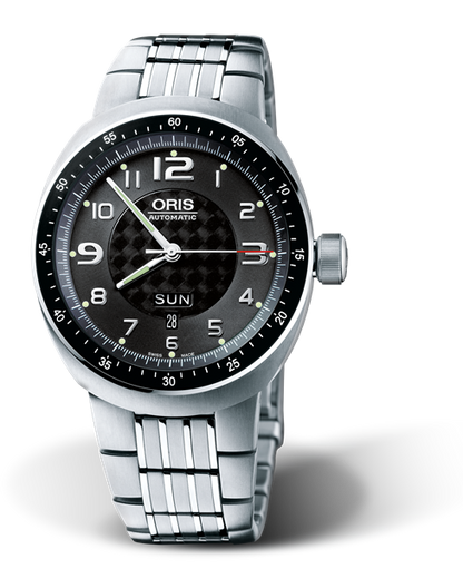 TT3 Day Date, 43.50mm, Black, Titanium Strap, Stainless steel crown, Multi-piece titanium case, minutes scale top ring