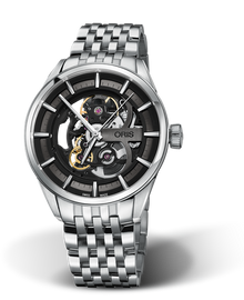Artix Skeleton, 39mm, Black, Stainless steel Strap, Stainless steel crown, Multi-piece stainless steel case