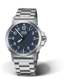 BC3 Advanced, Day Date, 42mm, Blue, Stainless steel Strap, Stainless steel screw-in security crown, Multi-piece stainless steel case