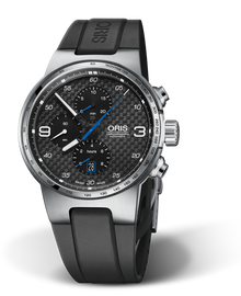 Williams Chronograph, 44mm, Black, Rubber Strap, Stainless steel crown and pushers, Multi-piece stainless steel case