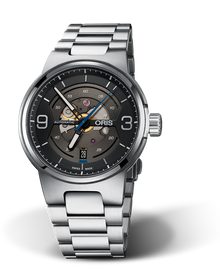 Williams Engine, Date, 42mm, Black, Stainless steel Strap, Stainless steel crown, Multi-piece stainless steel case
