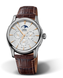 Artelier Complication, 40.50 mm, Grey, Leather Strap, Stainless steel crown, Multi-piece stainless steel case