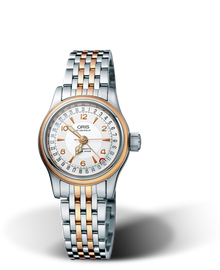 Big Crown Original Pointer Date, 28.50mm, Grey, Stainless steel Strap, Stainless steel crown, Multi-piece stainless steel case, rose gold plated top ring
