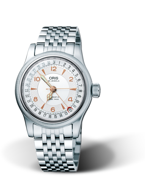 Big Crown Original Pointer Date, 36mm, Grey, Stainless steel Strap, Stainless steel crown, Multi-piece stainless steel case