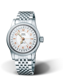 Big Crown Original Pointer Date, 36mm, Grey, Stainless steel Strap, Stainless steel crown, Multi-piece stainless steel case