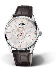 Artelier Complication, 40.00 mm, Grey, Leather Strap, Stainless steel crown, Multi-piece stainless steel case