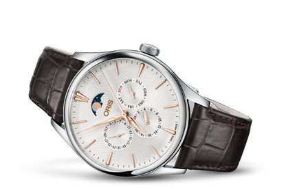 Artelier Complication, Grey, Leather Strap