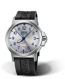 BC3 Advanced, Day Date, 42mm, Grey, Rubber Strap, Stainless steel screw-in security crown, Multi-piece stainless steel case