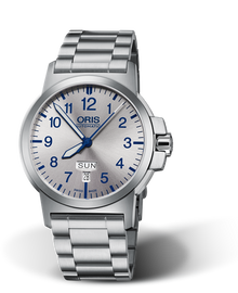 BC3 Advanced, Day Date, 42mm, Grey, Stainless steel Strap, Stainless steel screw-in security crown, Multi-piece stainless steel case