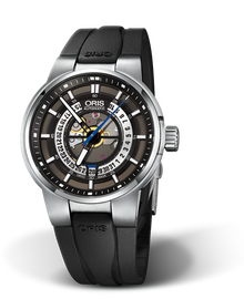 Williams Engine, Date, 42mm, Black, Rubber Strap, Stainless steel crown, Multi-piece stainless steel case