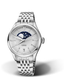 Artelier Grande Lune, Date, 36mm, Grey, Stainless steel Strap, Stainless steel crown, Multi-piece stainless steel case