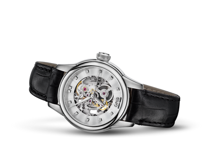 Artelier Skeleton Diamonds, Grey, Leather Strap