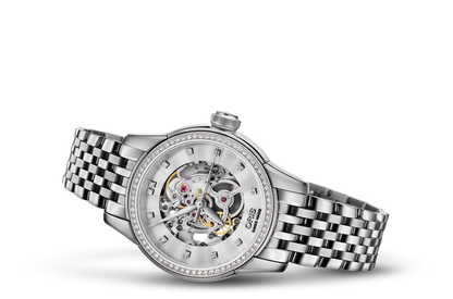 Artelier Skeleton Diamonds, Grey, Stainless steel Strap