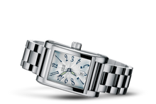 Rectangular Date 2002, Grey, Stainless steel Strap