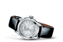 Artelier Lady Date Diamonds, Grey, Leather Strap