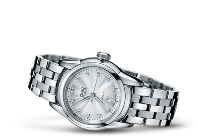 Artelier Lady Date Diamonds, Grey, Stainless steel Strap