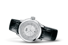 Artelier Date Diamonds, Grey, Leather Strap