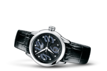 Artelier Date Diamonds, Black, Leather Strap