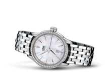 Artelier Date Diamonds, White, Stainless steel Strap