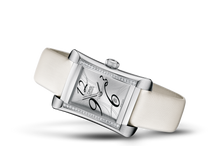 Rectangular Date Diamonds, Grey, Textile Strap