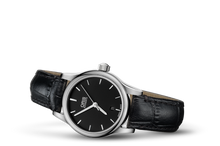 Classic Date, Black, Leather Strap