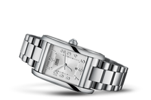 Rectangular Date, Grey, Stainless steel Strap