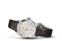 Artelier Date Diamonds, Grey, Leather Strap
