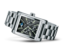 Rectangular Complication 2002, Black, Stainless steel Strap