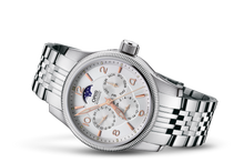 Big Crown Complication, Grey, Stainless steel Strap