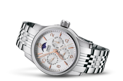 Big Crown Complication, Grey, Stainless steel Strap