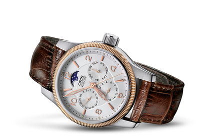 Big Crown Complication, Grey, Leather Strap