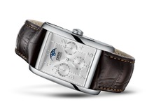 Rectangular Complication, Grey, Leather Strap