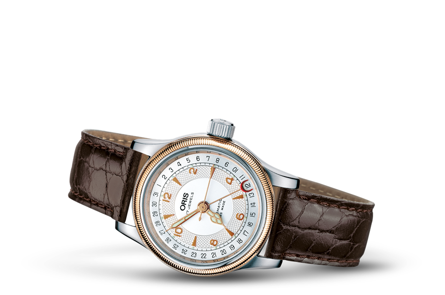 Big Crown Original Pointer Date, Grey, Leather Strap