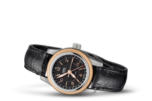 Big Crown Pointer Date, Black, Leather Strap