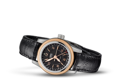 Big Crown Pointer Date, Black, Leather Strap