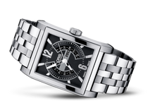 Rectangular Titan Day Date, Black, Titanium Strap