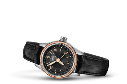Big Crown Pointer Date, Black, Leather Strap