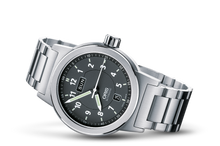 BC3 Day Date, Black, Stainless steel Strap